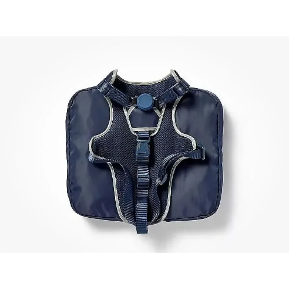 NEW Dog Backpack Harness Dark Blue The Cuddle Collab L up to 90lbs